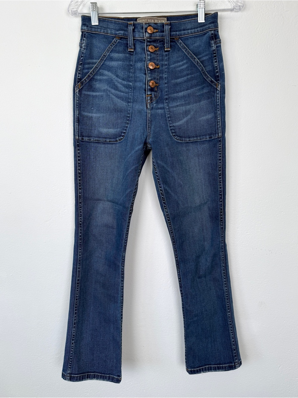 Point Sur Denim Size 26 High Rise Medium Wash Boot Cut Denim Jeans